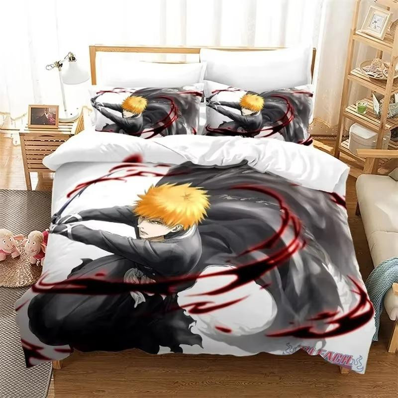 Bleach Kurosaki Ichigo Bettwäsche Set für Kinder und Erwachsene mit Bettbezug und Kissenbezug, B/B: 135 x 200 cm - Bild 2