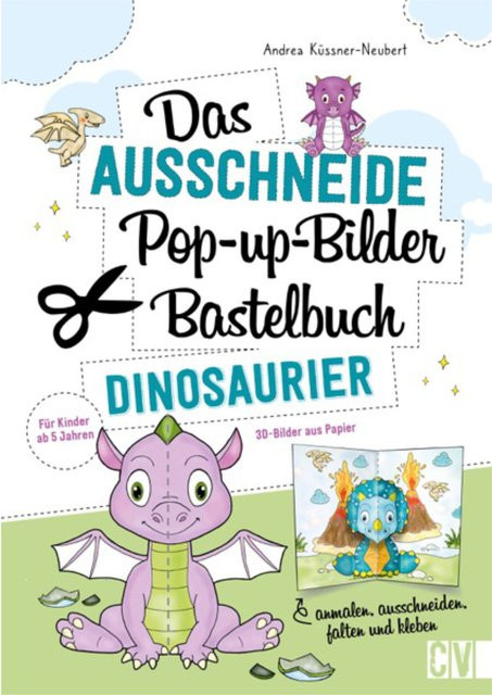 Christophorus Verlag Das Ausschneide-Pop-up-Bilder-Bastelbuch Dinosaurier ab 5 Jahren - Bild 1