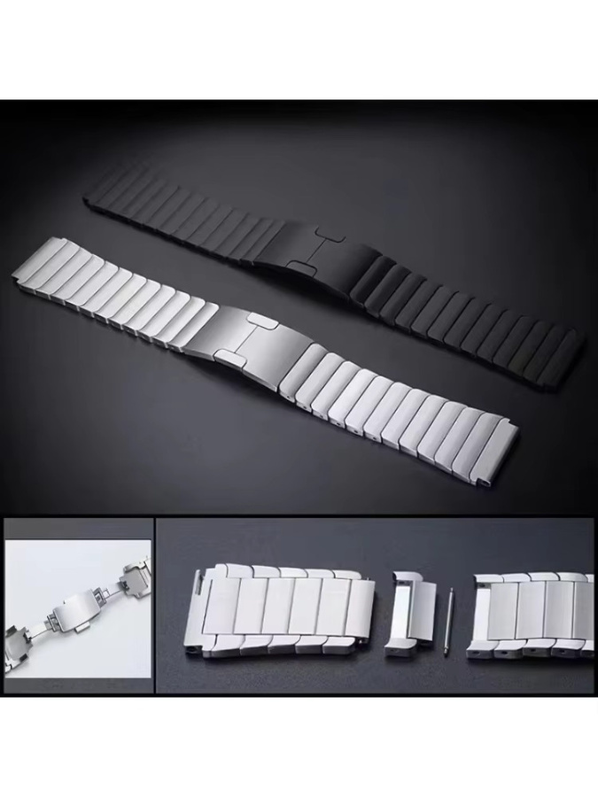 Xiaomi Uhrenarmband Edelstahl, Silber - Bild 4