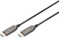 Digitus HDMI AOC Hybrid Glasfaserkabel Ultra HD 8K in Schwarz, Länge: 10,0 m - Bild 1