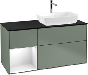 V&B Waschtischunterschrank Finion in Weiß lackiert, Breite: 120 cm, Tiefe: 50,1 cm, Höhe: 50,1 cm - Bild 1