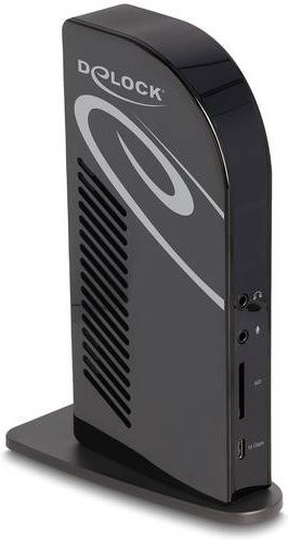 Delock USB-C Dockingstation 88051 in Schwarz mit HDMI, DisplayPort, Ethernet/LAN und 4K UHD Unterstützung - Bild 1