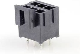 Molex Einbau-Buchsenleiste Standard Schwarz mit 6 Polen und 3,50 mm Rastermaß - Bild 1