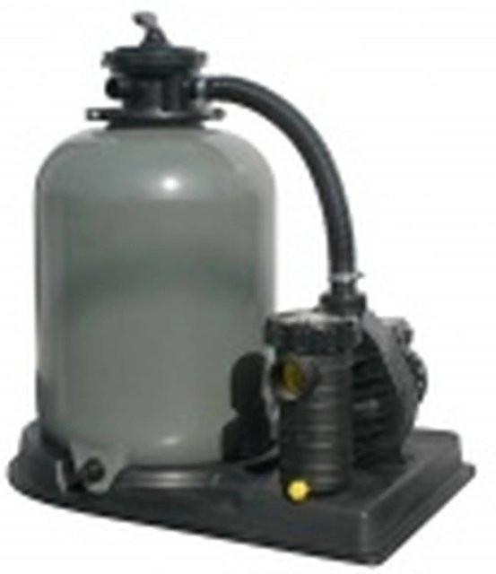 Waterman Sandfilteranlage SF 142 in Grau mit 8 m³/h Filterleistung, 600W Pumpenleistung und 6-Wege-Ventil für 50 kg Sand - Bild 1