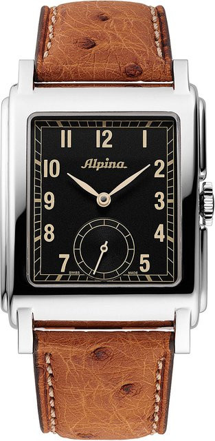 Alpina Armbanduhr Automatik, Edelstahl, Rechteckig, 33 mm, Herren - Bild 1
