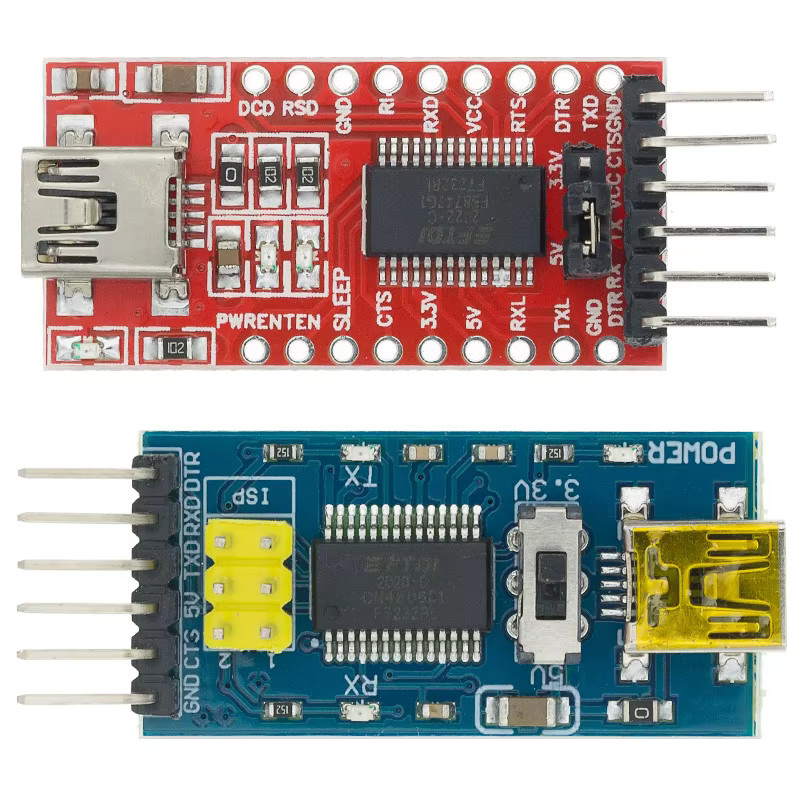 FTDI USB-C zu TTL Serielles Adaptermodul FT232RL in Rot für Arduino - Bild 2