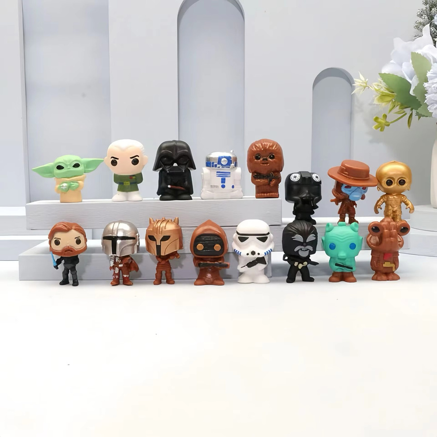 Bandai Star Wars Mandalorian, Figuren, 14-teiliges Set, 4cm - Bild 2