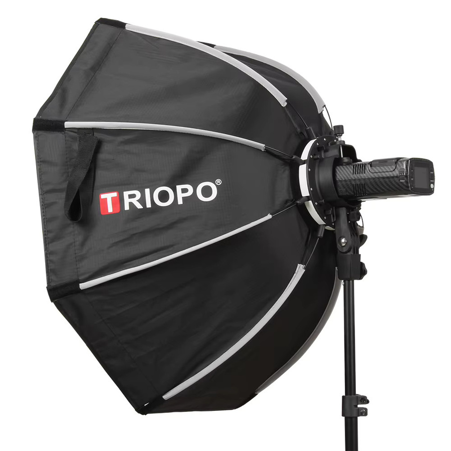 Triopo Oktagon Softbox für Godox V1 V100 V1PRO Speedlite, Schwarz, Outdoor Blitz Softbox - Bild 3