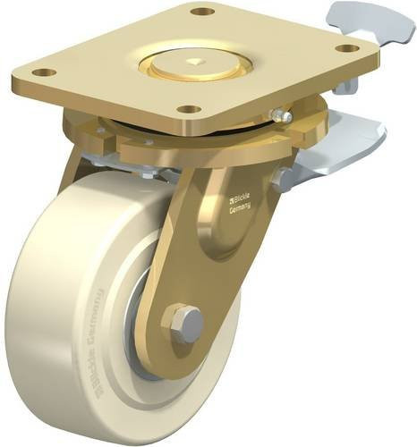Blickle Lenkrolle LS-GSPO 150K-35-ST-RI4 mit Feststeller, Rad-Durchmesser: 150 mm, Tragfähigkeit: 2500 kg, Farbe: beige/multicolour - Bild 1