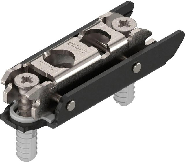 Blum Exzenter-Montageplatte Clip Onyx Gerade aus Stahl mit Expando Distanz 3 mm in Schwarz Matt - Bild 1