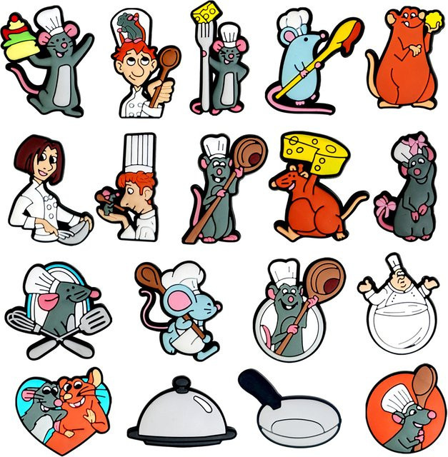 Hot Toys Ratatouille Charms Pins für Schuhe - Bild 1