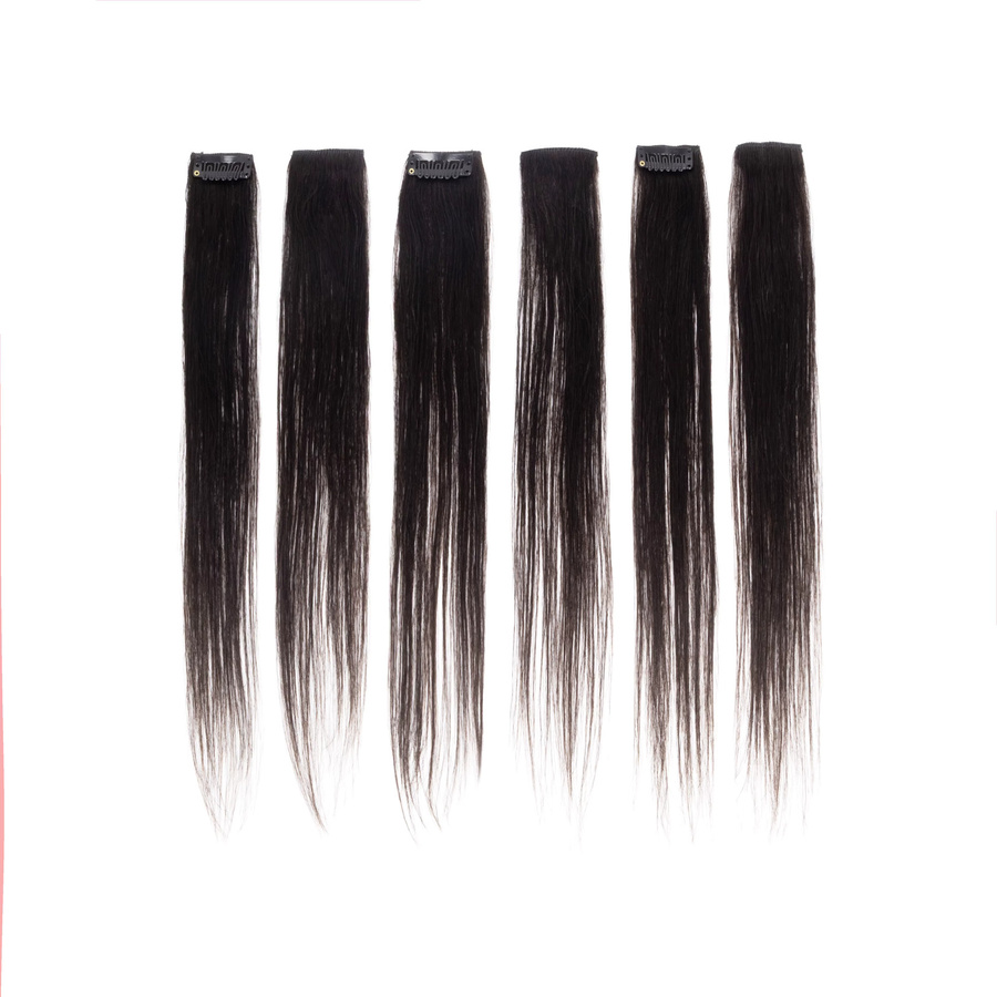 Boymia Clip-in-Extensions aus Echthaar, 12 Zoll, Remy-Clip-Ins - Bild 2