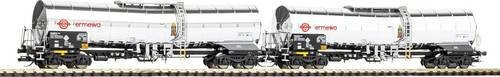 PIKO Chemiekesselwagen Ermewa VI, 2er Set, Spur TT - Bild 1