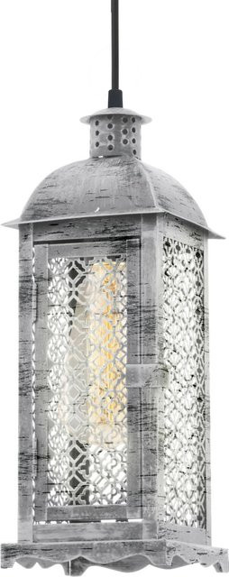 Eglo Pendelleuchte Lisburn aus Stahl in Silber antik - Bild 1