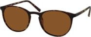 Mister Spex Luton Sun 2630 Sonnenbrille, Rund, Braun, Unisex, Vollrand - Bild 1