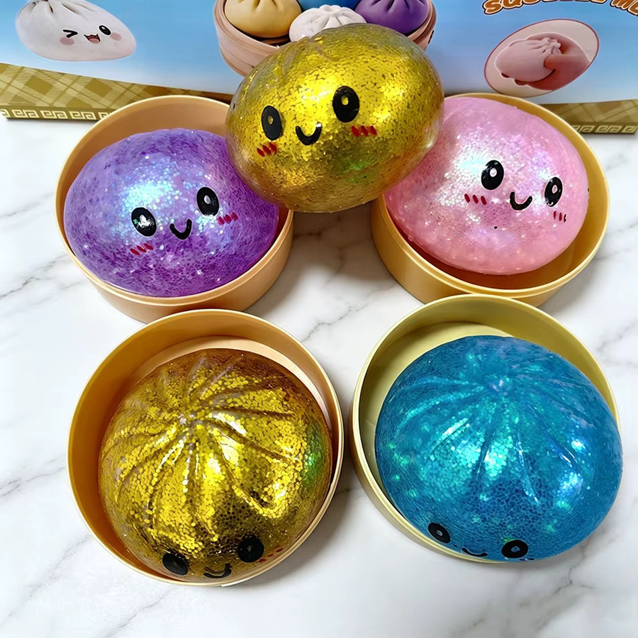 Bandai Glitzer-Dumpling Blind Box, Glitzer-Dumpling Squishy, ab 3 Jahren - Bild 2
