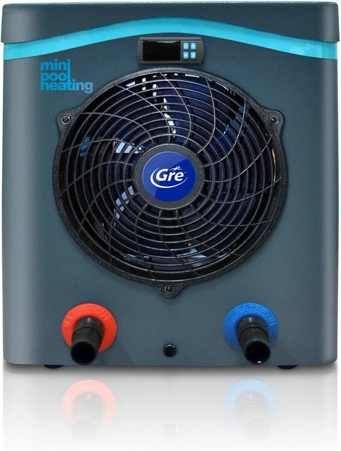 Gre Miniwärmepumpe für Pools bis 40 m³ in Grau mit 5500 W Heizleistung - Bild 1
