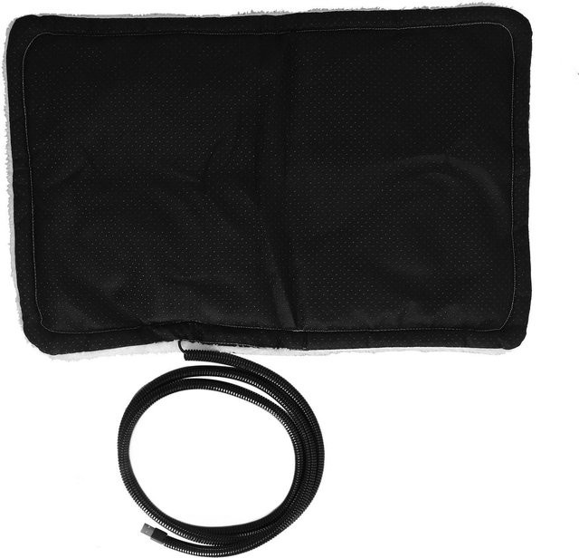 CosyHome Beheizbare Haustier-Heizmatte für Hunde und Katzen, USB-Anschluss, bissfest, Schwarz, B/T/H: 75 x 55 x 2 cm - Bild 1