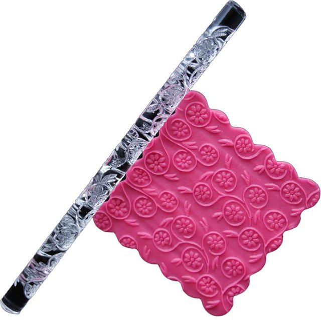 CosyHome Acryl-Teigrolle transparent für Fondant und Kuchen - Bild 1