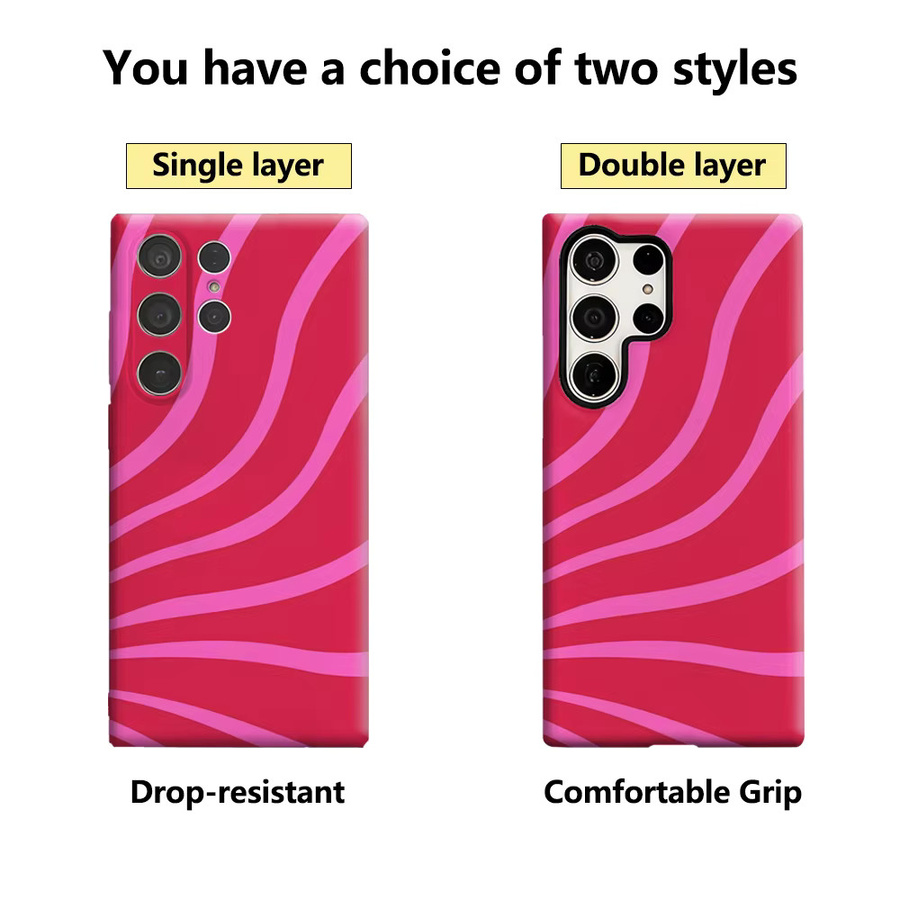 Pink Rays Handyhülle für Samsung Galaxy S25 Ultra, S24 und S23 Ultra Plus mit glänzender doppellagiger Rückseite in Pink - Bild 2