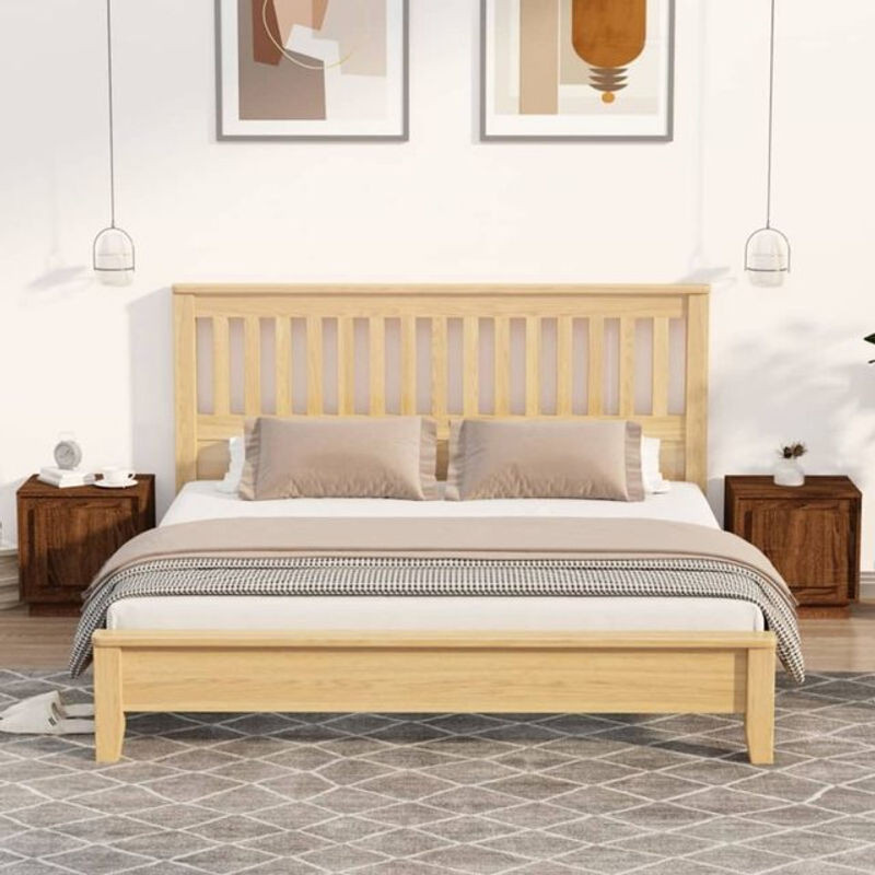 Vidaxl Nachttische 2er-Set in Braun Eichen-Optik aus Holzwerkstoff, B/T/H: 44 x 35 x 45 cm - Bild 1