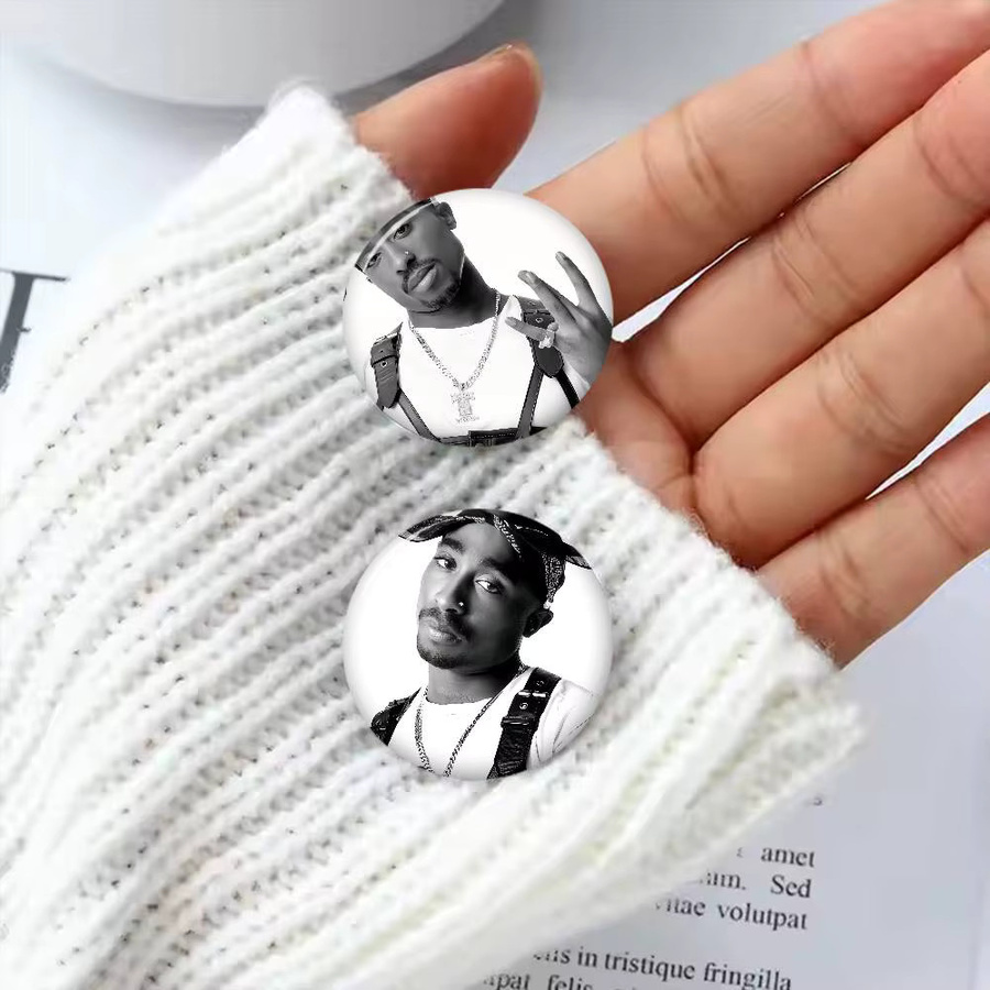 Ansteckbutton Tupac Amaru Shakur, Metall, Kinder - Bild 3