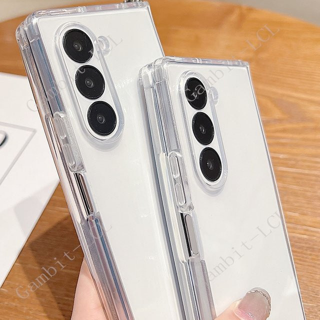 Stoßfeste Silikon-TPU Schutzhülle für Samsung Galaxy Z Fold Special SE, transparent - Bild 1