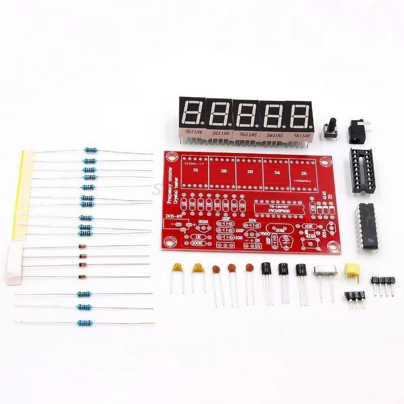 STJF DIY Frequenzzähler Digitales LED-Messgerät für Quarzoszillatoren 1Hz-50MHz in Rot - Bild 2