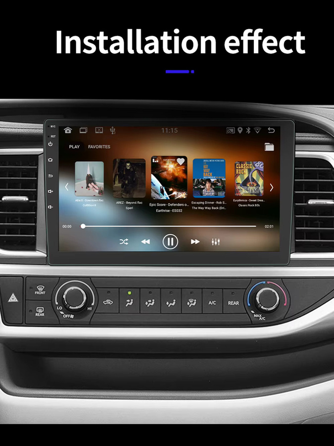 ESSGOO 2 DIN Android 14 Autoradio mit 4+64G Speicher, Carplay, Android Auto, GPS Navigation, Bluetooth, WIFI und ChatGPT KI-Sprachsteuerung in Schwarz - Bild 7