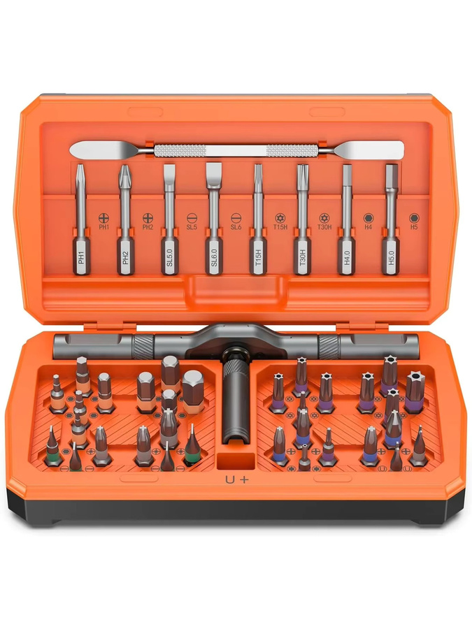 42-in-1 Ratschenschraubendreher-Set mit magnetischen Bits und Metall-Hebelstange für DIY-Reparaturen und Möbel - Bild 3