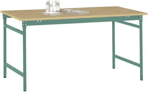 Manuflex Beistelltisch BASIS BB3025.0001 mit Multiplex-Tischplatte in Graugrün, B/T/H: 100 x 80 x 78 cm - Bild 1