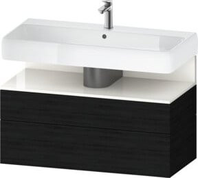Duravit Waschtischunterschrank Qatego Wandhängend in Weiß Matt B: 99 cm, T: 47 cm, H: 59 cm - Bild 1