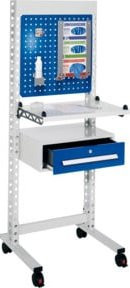 Kappes ErgoPlus Steharbeitsplatz Mod 4 in RAL 7035 Grau, H: 177 cm, B: 67 cm - Bild 1