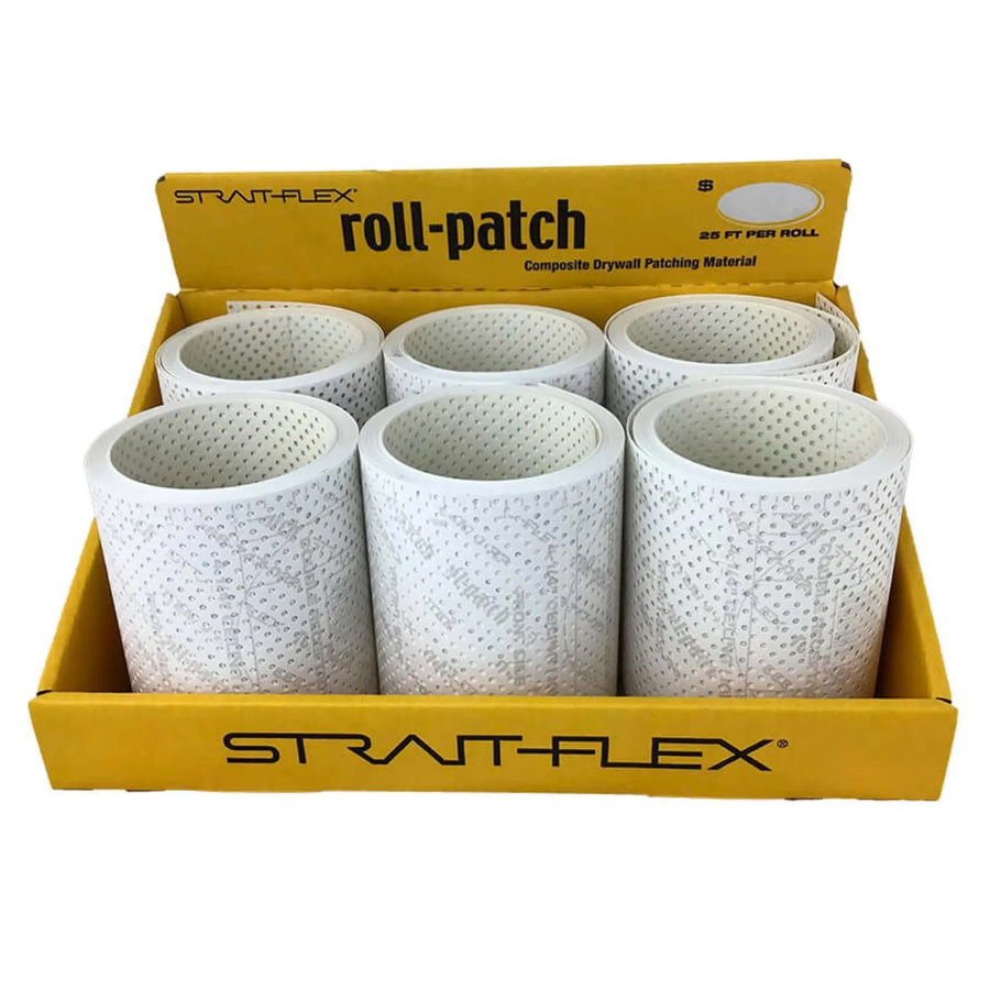 Strait-Flex Kantenprofil Roll-Patch 5,5 Zoll, 6 Rollen à 6,1 m, Papier, Weiß - Bild 2