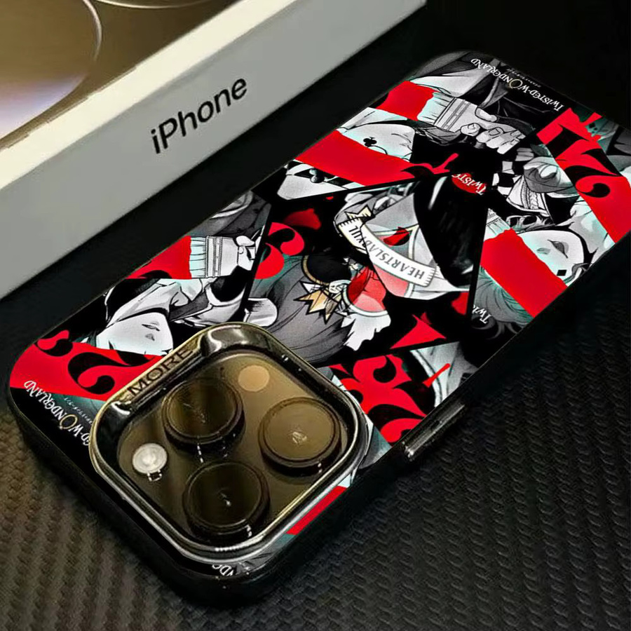 Matte Schutzhülle T-Twisted-W-Wonderland für Apple iPhone 17 Pro Max 17 Air 16 Pro 15 14 13 12 11 in Multicolor - Bild 5