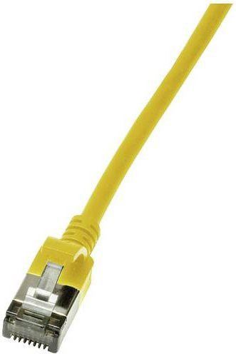 LogiLink CQ9077S RJ45 Patchkabel CAT 6a U/FTP Ethernet/LAN Gelb 5,00 m - Bild 1