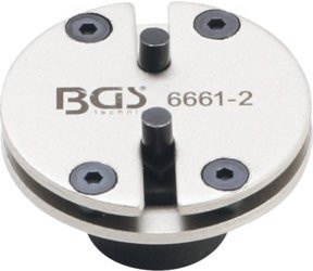 BGS Bremskolben-Rückstelladapter Universal mit 2 Stiften in Silber 6661-2 - Bild 1