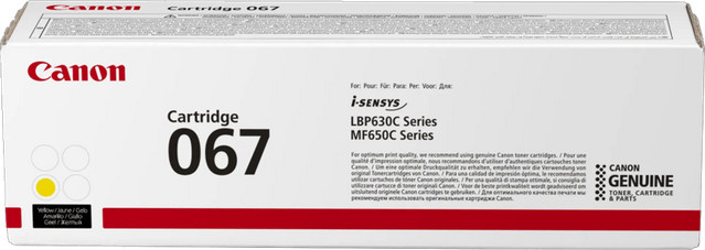Original Canon 067 Tonerpatrone Gelb für Laserdrucker - Bild 1