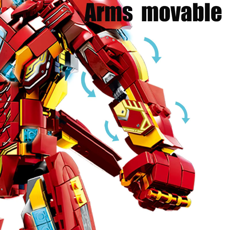 Fondjoy Iron Man MK50 Kriegsmecha, Roboter-Bausteine Actionfiguren, 1500 Teile - Bild 3