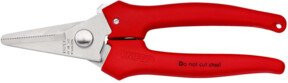 Knipex Kombischere 95 05 140 mit Kunststoffbeschichtung in Rot, Länge: 140 mm - Bild 1