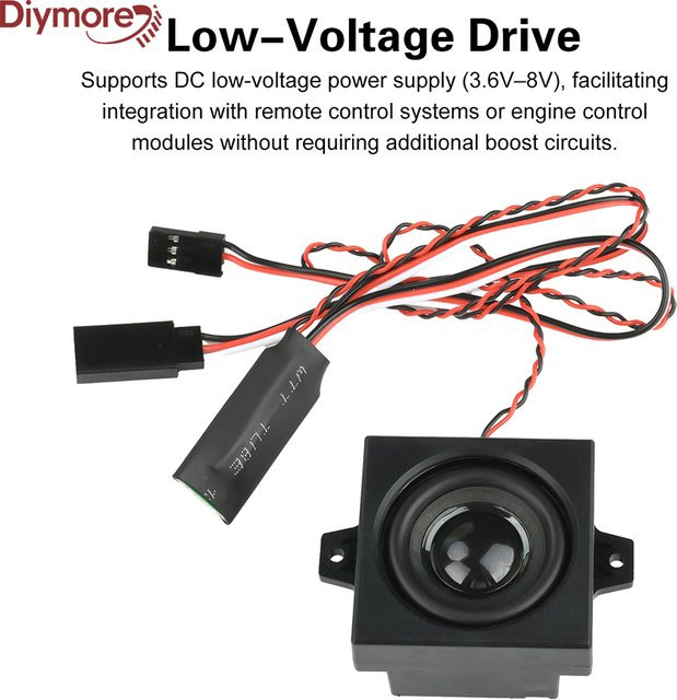 diymore RC Dieselmotor Soundmodul, Simulation 5W Lautsprecher, ferngesteuert - Bild 1