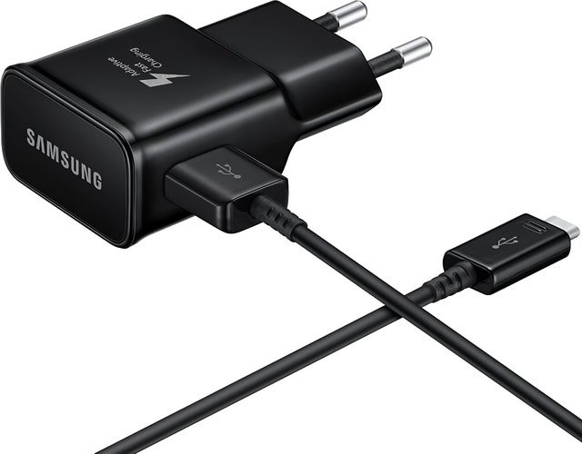 Samsung 15W USB-C Netzteil mit Kabel in Schwarz EP-TA200B + DG970BBE - Bild 1