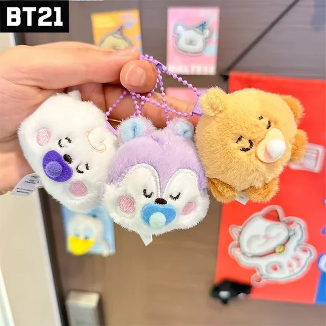 LINE FRIENDS BT21 Cooky Koya RJ, Plüsch-Schlüsselanhänger, 8cm - Bild 1