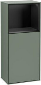 Villeroy & Boch Finion Seitenschrank mit LED-Wandbeleuchtung und Glastüren, B/H: 41,8 x 93,6 cm - Bild 1