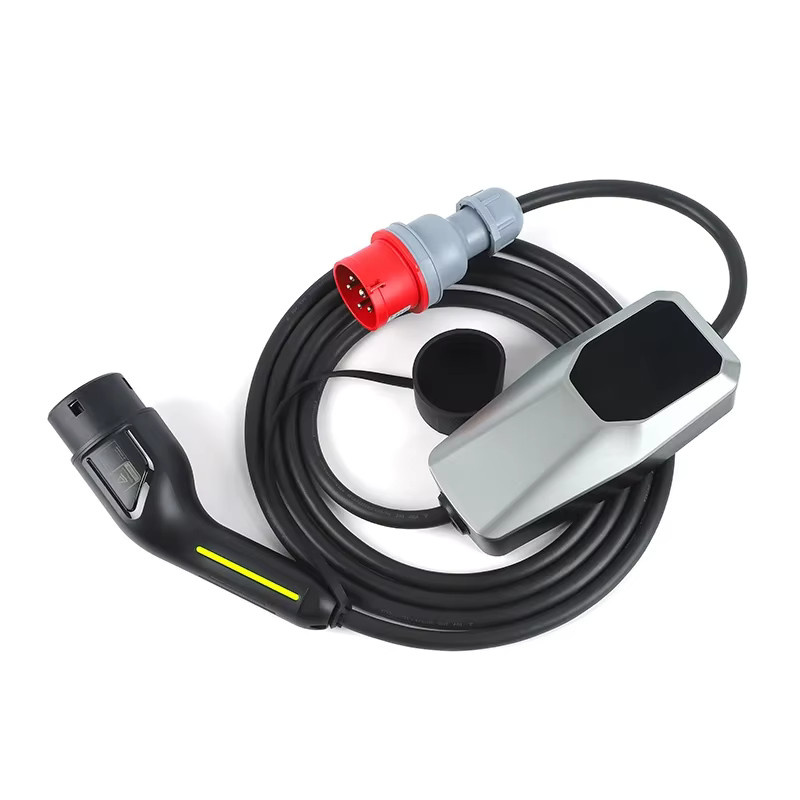 ANDAIIC Wallbox EV-Ladegerät Typ 2 mit 22 kW und 32 A, 3 Phasen, Schnellladung für Elektroautos, Farbe: Rot - Bild 2