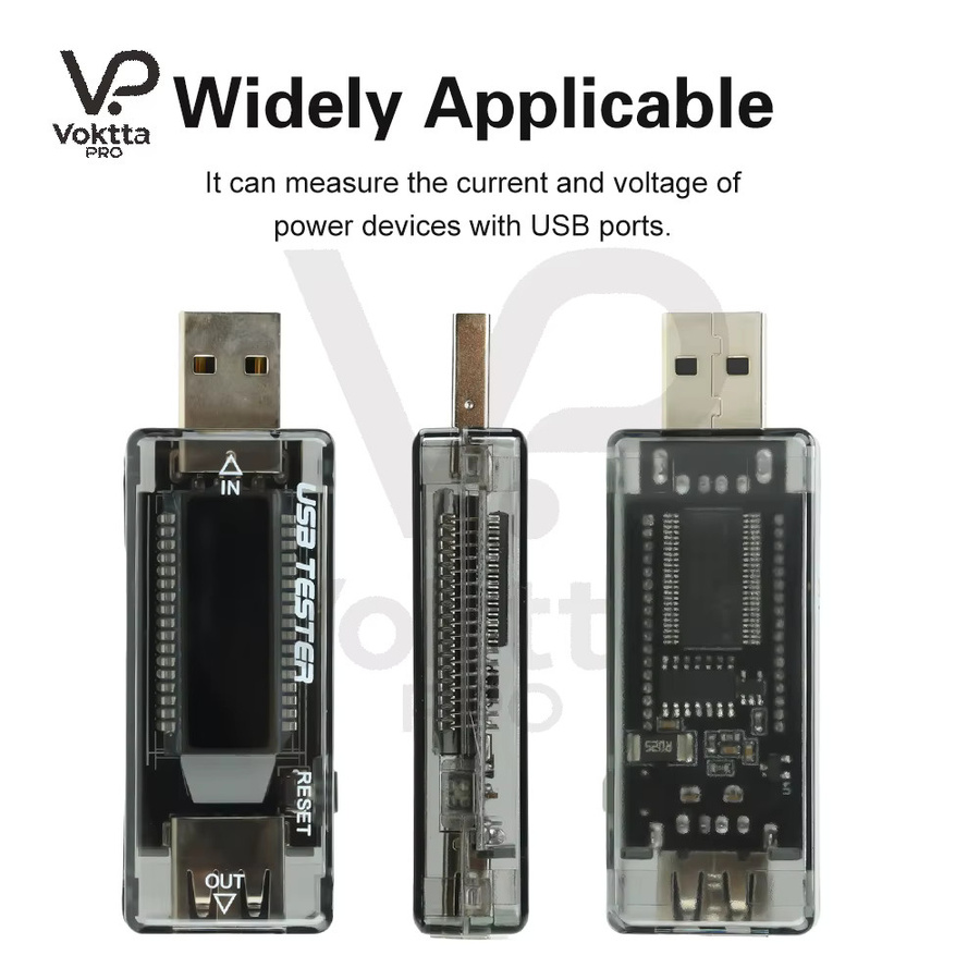 Voktta KWS-V21 USB Power Meter mit IPS LCD Display und USB-C Anschluss als Spannungsmessgerät und Multimeter - Bild 5