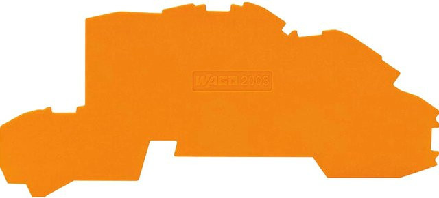 Wago Abschluss- und Zwischenplatte in Orange - Bild 1