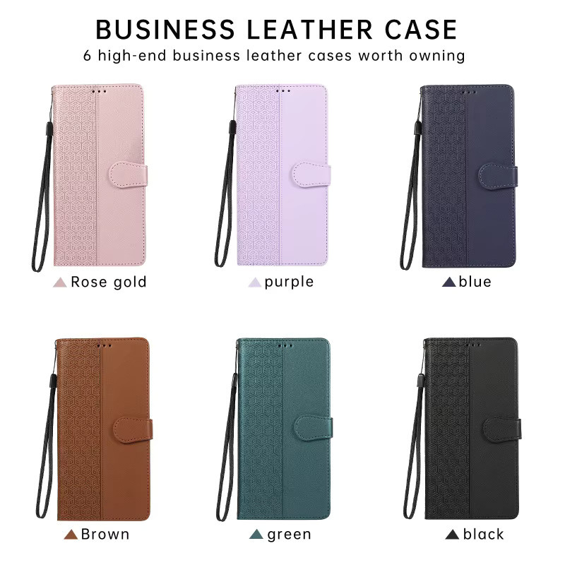 Funda Leder Brieftasche Handyhülle mit Kartenfächern für Xiaomi Modelle in Blau - Bild 6