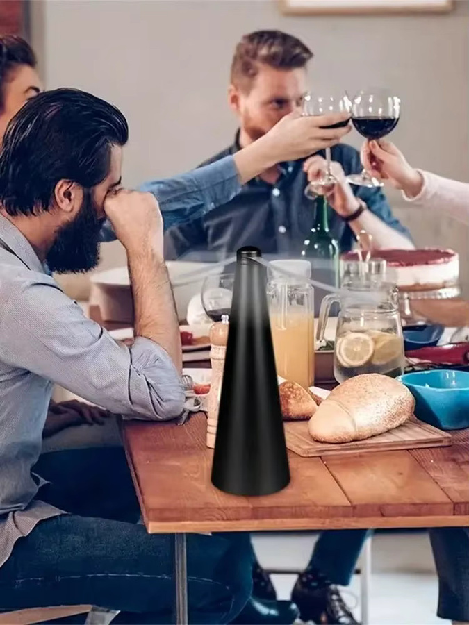 UOSU Automatischer Fliegenabwehr-Ventator in Schwarz für Tisch und Außenbereich mit USB- und Batteriebetrieb - Bild 3