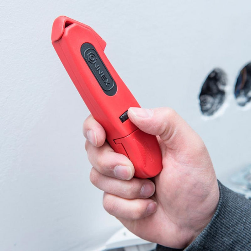CONNEX Abmantelmesser in Rot aus Kunststoff - Bild 2
